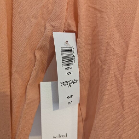 ARITZIA WILFRED POSE WAIST LONGSLEEVE TOP XS BRAND NEW! - Picture 5 of 7